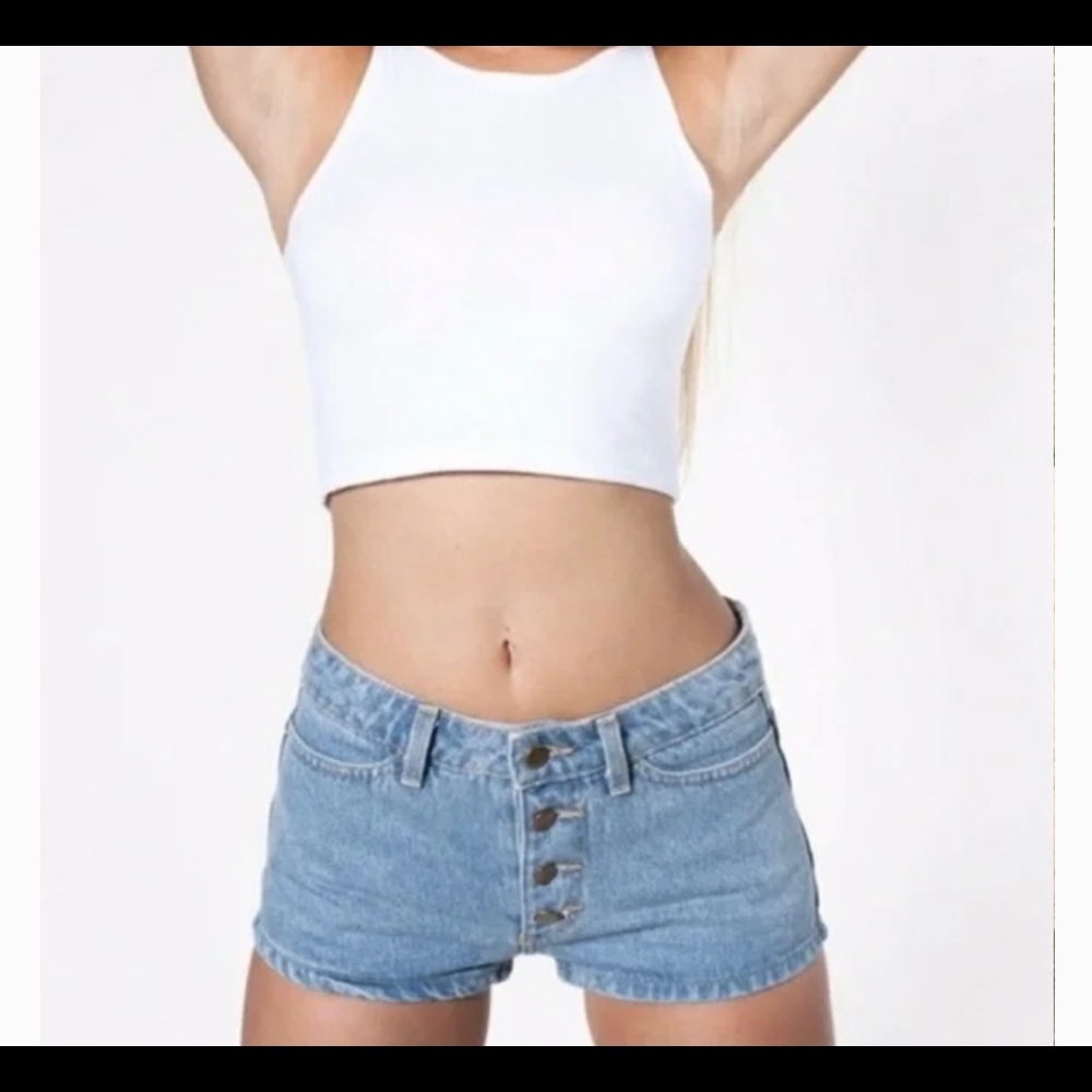 American Apparel Button Up Shorts Size 24